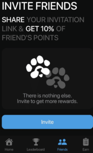 Invite other users to earn more PAWS Airdrop